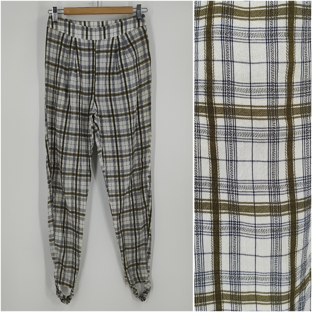 Free People | plaid stirrup pants